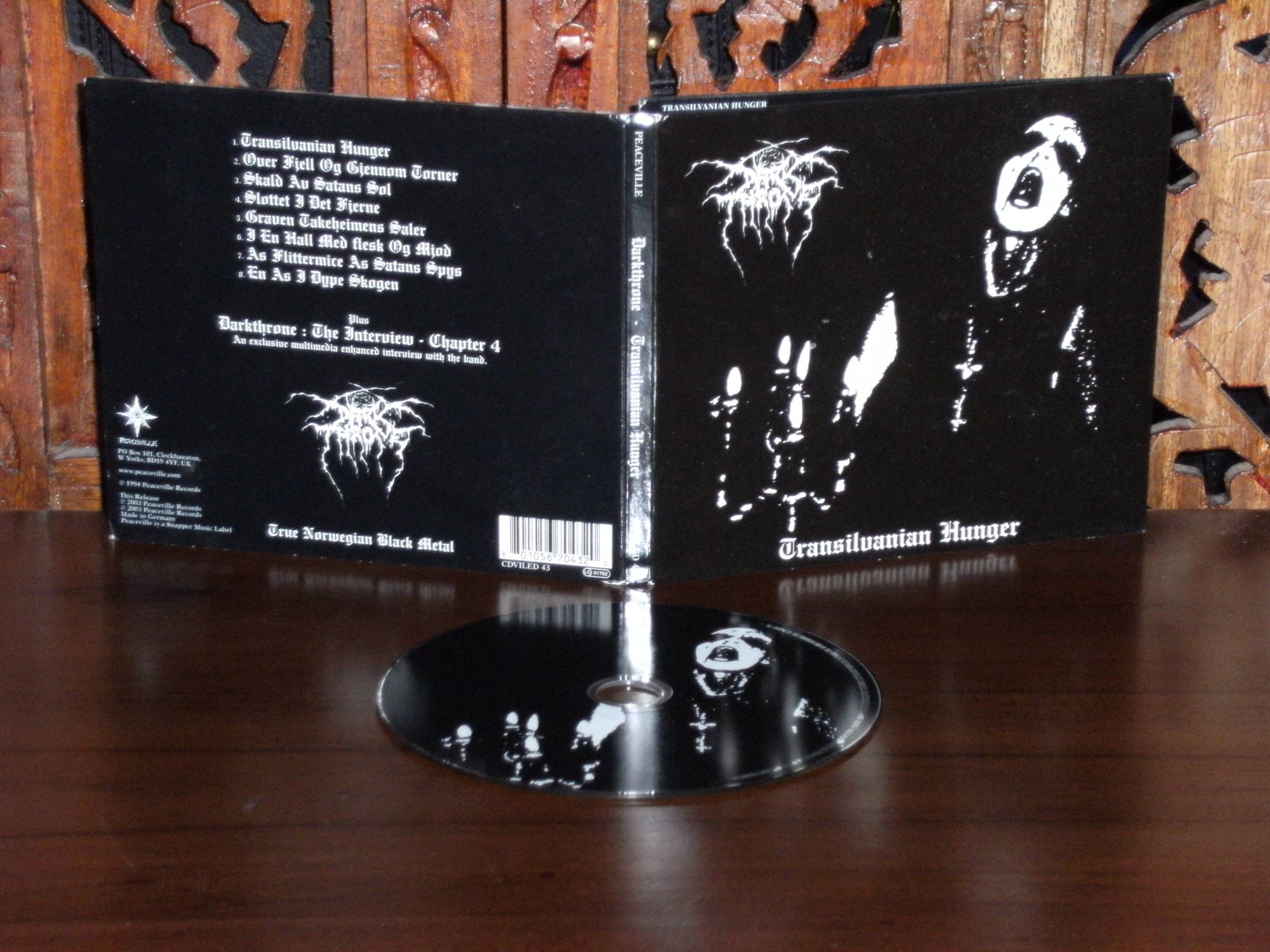 Darkthrone 'Transilvanian Hunger' Zip Up Hoodie - Nuovo - Foto 3